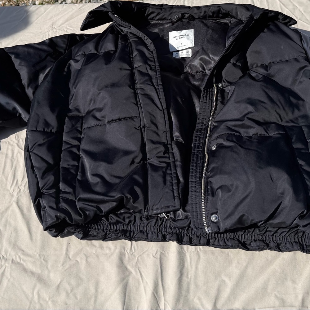 Abercrombie & Fitch Black Quilted Jacket